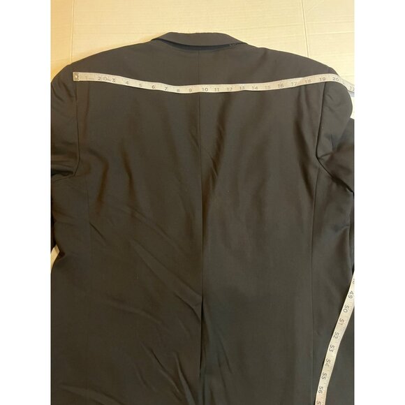 VTG Burberrys Mens Blazer Jacket 100% Pure Wool Black Gold Buttons Size 42R - Picture 15 of 16